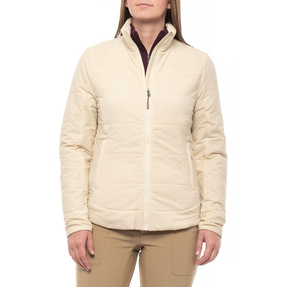 Toad&Co Women Cirrus Pax Jacket Salt Cream White XL Zip Pockets T1541701-199